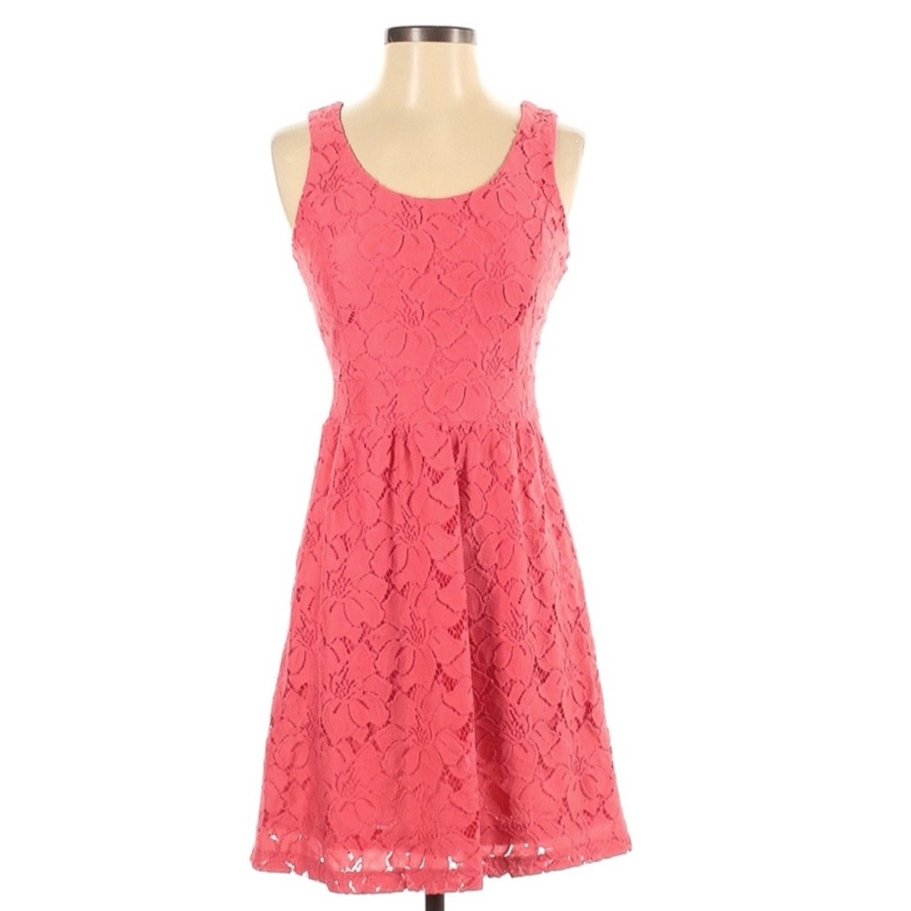LOFT pink lace dress | size 8 | NWT